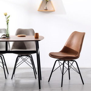 Modern Minimalist Upholstered Dining Chair Nordic Style With <b>Backrest</b> For Living Room Adult Use - Product Image 1