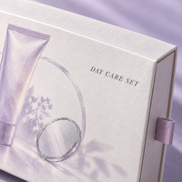 Boîte cadeau cosmétique de luxe, impression graphique, boîte à tiroir en carton, emballage cadeau pour crème hydratante, soins de la peau et du corps