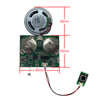 Module sonore MP3 à batterie au lithium rechargeable par USB, circuit imprimé d'enregistreur à bouton-poussoir avec haut-parleurs intégrés pour jouets