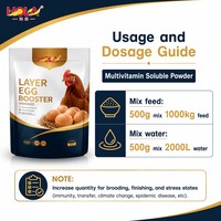 Prémélange professionnel d'engraissement porcin pour l'exportation mondiale, stimulant de production d'œufs de poulet, poudre vitaminée en vrac, approvisionnement OEM