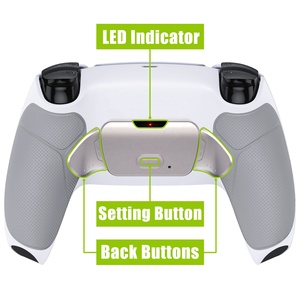 RISE V3 Remap Kit With Board +White Rubberized <b>Grip</b> Back Shell + Remappable Back Metal Button Paddle for PS5 BDM030/040/050 - Product Image 3