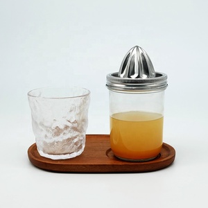 Presse-agrumes écologique en acier inoxydable de 86mm avec couvercle à large ouverture <span class=keywords><strong>pour</strong></span> bocal Mason Presse-agrumes manuel <span class=keywords><strong>pour</strong></span> oranges et citrons - Product Image 3