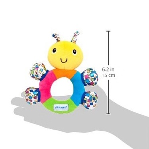 cute ladybug plush toys a variety of small animal doll hot creative toys to <span class=keywords><strong>be</strong></span> customized Baby hand rattle - Product Image 3