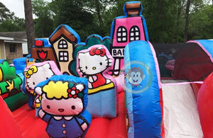 שלום חתול קיטי להקפיץ הבית משולב מתנפחים מסחרי חתלתול פארק פעוט סדרן - Product Image 4