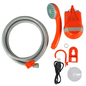 Pompe de douche portative de pulvérisateur de douche de chien de voyage extérieur de 12v, douche rechargeable d'USB