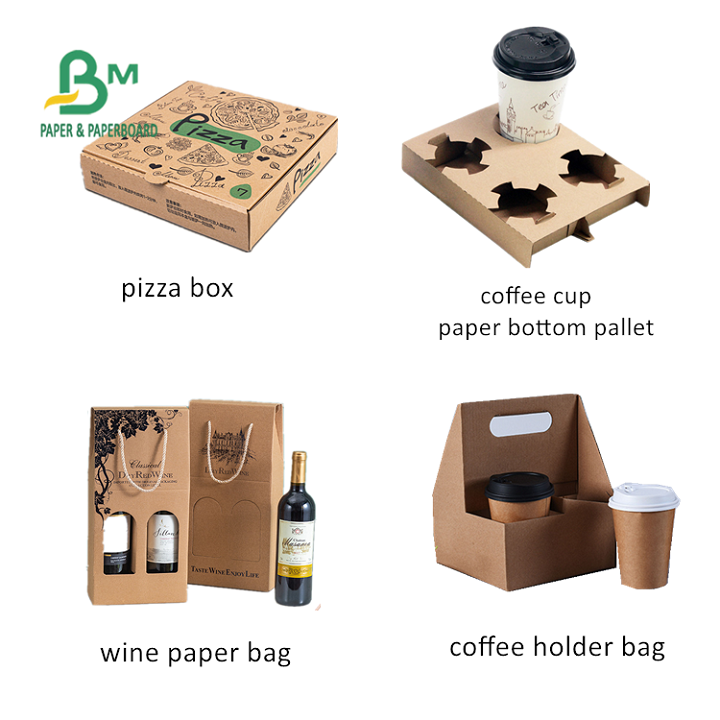 Uncoated Unbleached Recycled Pulp Kraft Paper 230gsm 250gsm 300gsm