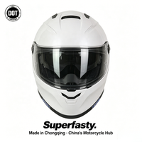 Casque de moto intégral en ABS de qualité supérieure, fermeture rapide, homologué DOT, toutes saisons, pour adultes, pour la conduite de scooter, fabrication OEM
