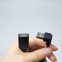 Câble d'extension USB mâle vers femelle à angle droit de 90 degrés, haute qualité, pour données et alimentation, vente en gros