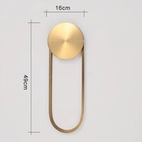 Lampe murale LED au design nordique de luxe pour salon, chambre à coucher, hôtel