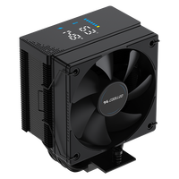 COOLLEO CL-B40S-DIG-BK V2 Radiateur à affichage numérique pour processeur Intel Core i3-i7 (non-K) de 14e génération, dissipateur thermique pour boîtier d'ordinateur de jeu