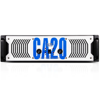 CA20 3U profesyonel güç amplifikatörü 2ch 1500W sahne performansı için konser konferans KTV parti KTV Impedance empedans Metal