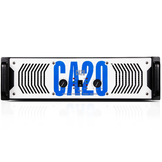 CA20 3U Professional Power Amplifier 2ch 1500W for Stage Performance Concert Conference KTV Party 8ohm 4ohm Impedance Metal