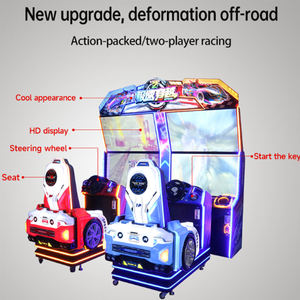 Machine de jeu de simulation de course automobile motorisée à monnayeur pour arcade, à vendre - Product Image 4