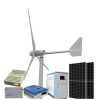 Système hybride solaire éolien 3kw 5kw 10kw Vente chaude Turbine éolienne 50kw Système hors réseau Énergie éolienne verte