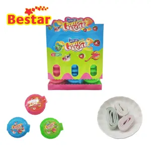 Crazy <span class=keywords><strong>Bubble</strong></span> chicle roll caja de exhibición <span class=keywords><strong>3</strong></span> sabores cinta de goma de mascar para niños <span class=keywords><strong>Bubble</strong></span> chicle - Product Image 1