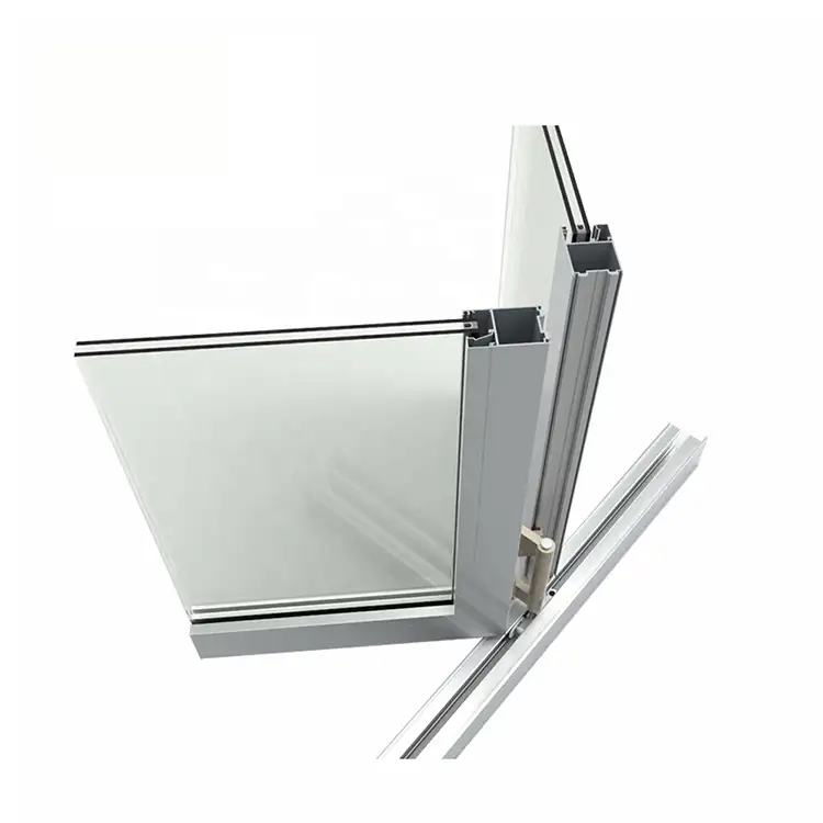 Villa House Hotel Standard personalizzato finestra pieghevole in alluminio/Pvc finestra pieghevole in vetro verniciato