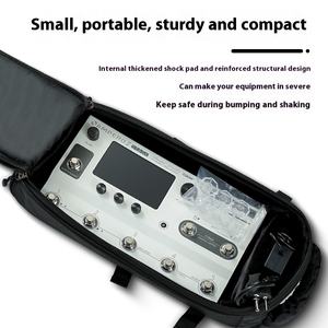 Sac d'effets de guitare personnalisé en tissu Oxford ABS durable, sac de scène portable, étui pour instruments électroniques - Product Image 3