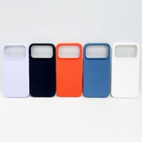 Coque de Téléphone Liquide en Silicone de Luxe pour iPhone 17 16 15 14 Pro Max, Coque Personnalisée en Silicone