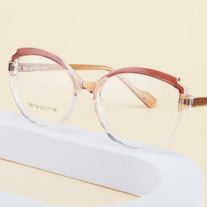 Monture de lunettes œil-de-chat Tr90, protection anti-lumière bleue, monture complète unisexe en acétate, modèle Tr87192 - Product Image 2