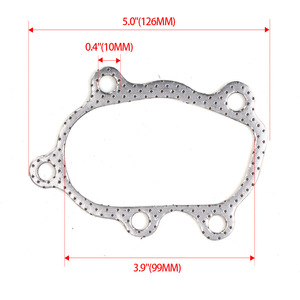 Base de Brida para Turbocompresor de 2.5 Pulgadas (63 mm) con Junta para Tuberías de Acero Inoxidable T25 T28, Pieza de Repuesto Automotriz - Product Image 3