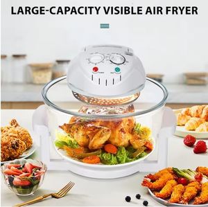 12L Square Air Fryer with Mechanical Control, Smokeless <b>Electric</b> Convection Oven for Household Use - Product Image 2