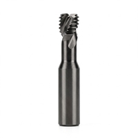 Fraise à filetage monoprofil en carbure monobloc KUHO, revêtement TiAlN, pour usinage de filetages métalliques CNC