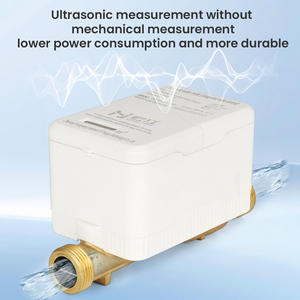 Compteur de <span class=keywords><strong>débit</strong></span> d'eau ultrasonique à connexion filetée 20 mm R160 4 m³/h, contrôle de vanne à distance en laiton 4G, compteur d'eau intelligent - Product Image 1