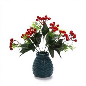 CASAMAX WL CZ-4996 Bayas Rojas Artificiales Decoración para el Hogar Proyectos de Manualidades Ecológicos Creativos Premium - Product Image 1