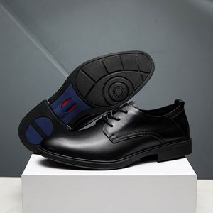 Zapatos Formales de Negocios de Diseño Italiano de Lujo, Zapatos de Vestir para Caballero, con Punta Cuadrada, Transpirables, de Cuero Casual para Hombre - Product Image 3