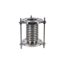 Compensateur de soufflet en acier inoxydable DN25-DN3000 Joint d'expansion métallique ou métallique avec bride de tiges de cravate