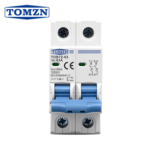 Interruttore Automatico Mini DC TOMZN 2P 1000V per Impianti Solari, 3A 6A 10A 16A 20A 25A 32A 40A 50A 63A - Product Image 1