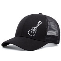 Casquette de baseball à 6 panneaux brodée à visière incurvée, casquette de camionneur en maille ajustable, chapeau de protection solaire d'été pour les sports de plein air