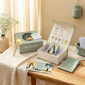 Baraja de Cartas del <span class=keywords><strong>Tarot</strong></span> de Papel Brillante Ecológico con Logotipo Personalizado al por Mayor, Esquinas Redondeadas, Impresión a Todo Color, Caja de Papel Personalizada para Juegos - Product Image 3