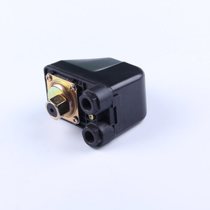 สวิตช์แรงดัน G3/8 เธรด SPDT หน้าสัมผัสสำหรับอากาศ IP22 ตัวเรือนพลาสติก เฟสเดียว สามเฟส สีดำ แบบมีสายกลาง - Product Image 3