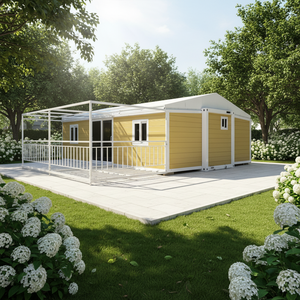 Magnifique <span class=keywords><strong>maison</strong></span> préfabriquée pliable à double aile, facile à installer, avec un design moderne et respirant, origine Shandong - Product Image 1