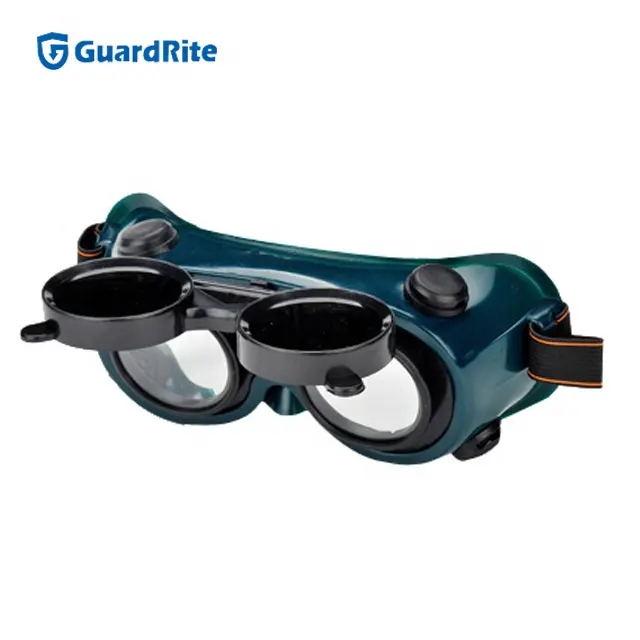 GuardRite Thương Hiệu Lật Lên Tự Động Tối Hàn Goggle Bảo Vệ Lao Động Kính Hàn Hai Lens Lật Lên Thiết Kế Hàn Goggle