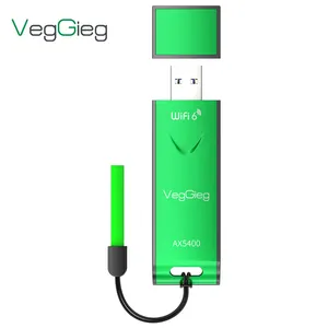 Veggieg Factory Price 3.0 USB Wifi Adapter 5400Mbps Wireless USB 3.0 Wifi Placa de rede para PC Laptop Desktop