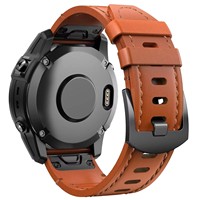 Bracelets de montre intelligents 22 mm 26 mm à libération rapide en cuir pour Garmin Fenix 7 /6 /Forerunner/Instinct