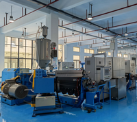 Machine de fabrication de câbles UTP par extrusion Shineworld SWMEX 80+45, moteur 45KW, vitesse de ligne 350m/min, isolation XLPE/LSZH/PVC