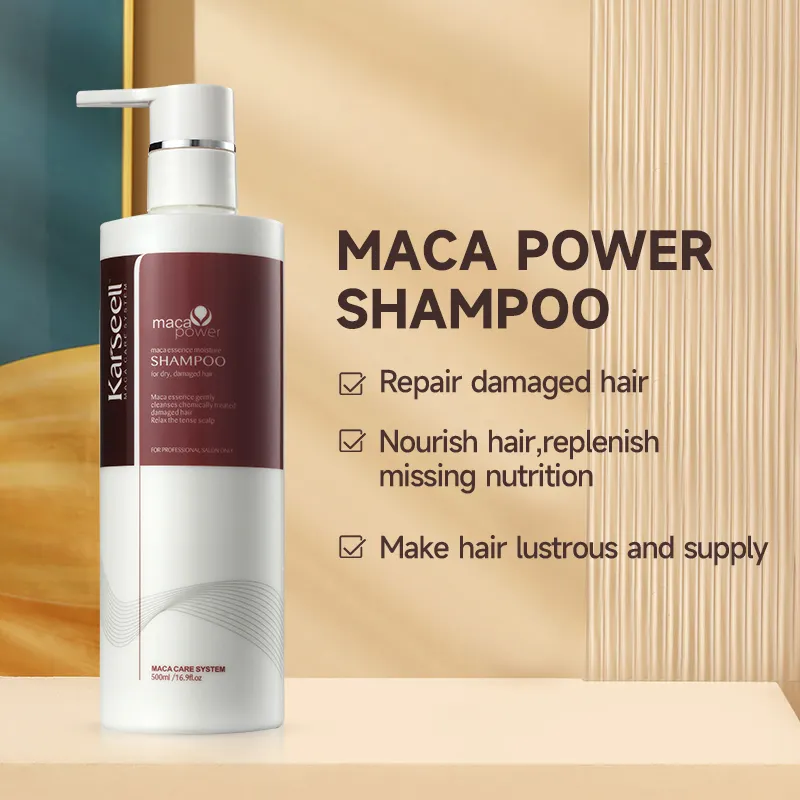 Riparazione idratante liscia per tutti i tipi di capelli Karseell Maca naturale Shampoo organico per capelli ODM/OEM