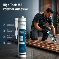 Adhésif polymère MS silane 290 ml, haute adhérence, mastic hybride de construction, liaison instantanée, forte adhérence initiale
