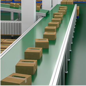 Convoyeur à bande en PVC vert personnalisé en usine - Product Image 2
