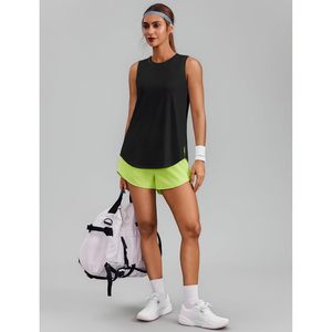 Débardeur athlétique sans manches pour femme FOXA, col rond avec poches, évacuation de la transpiration, séchage rapide, idéal pour la gym et le yoga - Product Image 3