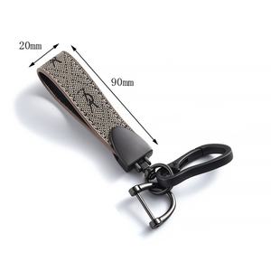 Designer Brand Fashion <b>Vintage</b> Fabric Lanyard Car Motorcycle Metal Keychain Key Chains - Product Image 6