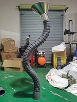 Bras d'extraction de fumée flexible DER-DRQ/extracteur de fumée dentaire utilisation de la machine capot de tuyau d'aspiration en bambou