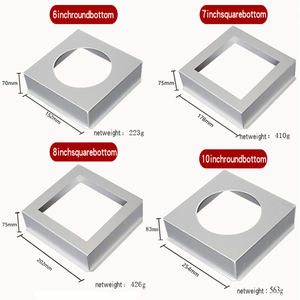 고품질 굽기 바닥 이동할 수 있는 케이크 팬 사각 알루미늄 시퐁 케이크 형 - Product Image 3
