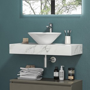 Juego de Baño Kamalu KAM-KK801 con Mueble de Pie y Estante de 80 cm, Diseño para Comodidad y Estilo - Product Image 3