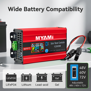 Meilleures ventes : Contrôleur de charge solaire MPPT MYAMI DC-DC Booster 1200W 48V 60V 72V pour batteries au plomb/lithium/LifePo4 - Product Image 5