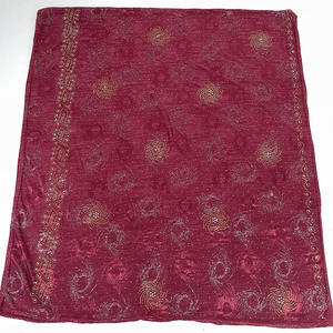 2023 produits chauds fantastique Bawal coton Voile Tudung Jacquard écharpe en gros Hijab écharpe avec strass - Product Image 6