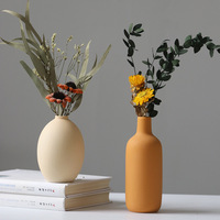 Vases en céramique et porcelaine de forme unique, décoration d'intérieur moderne et créative nordique, couleur Morandi, inhabituels